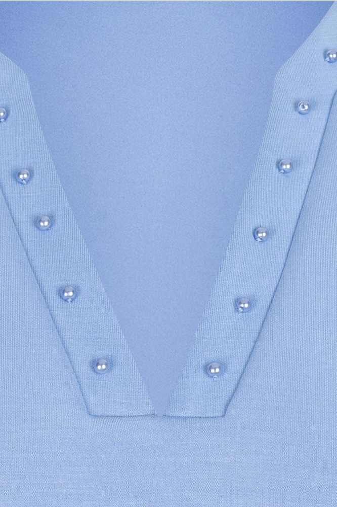 DRESS EMBELLISHMENT MODAL SP25 05000 600 Blue